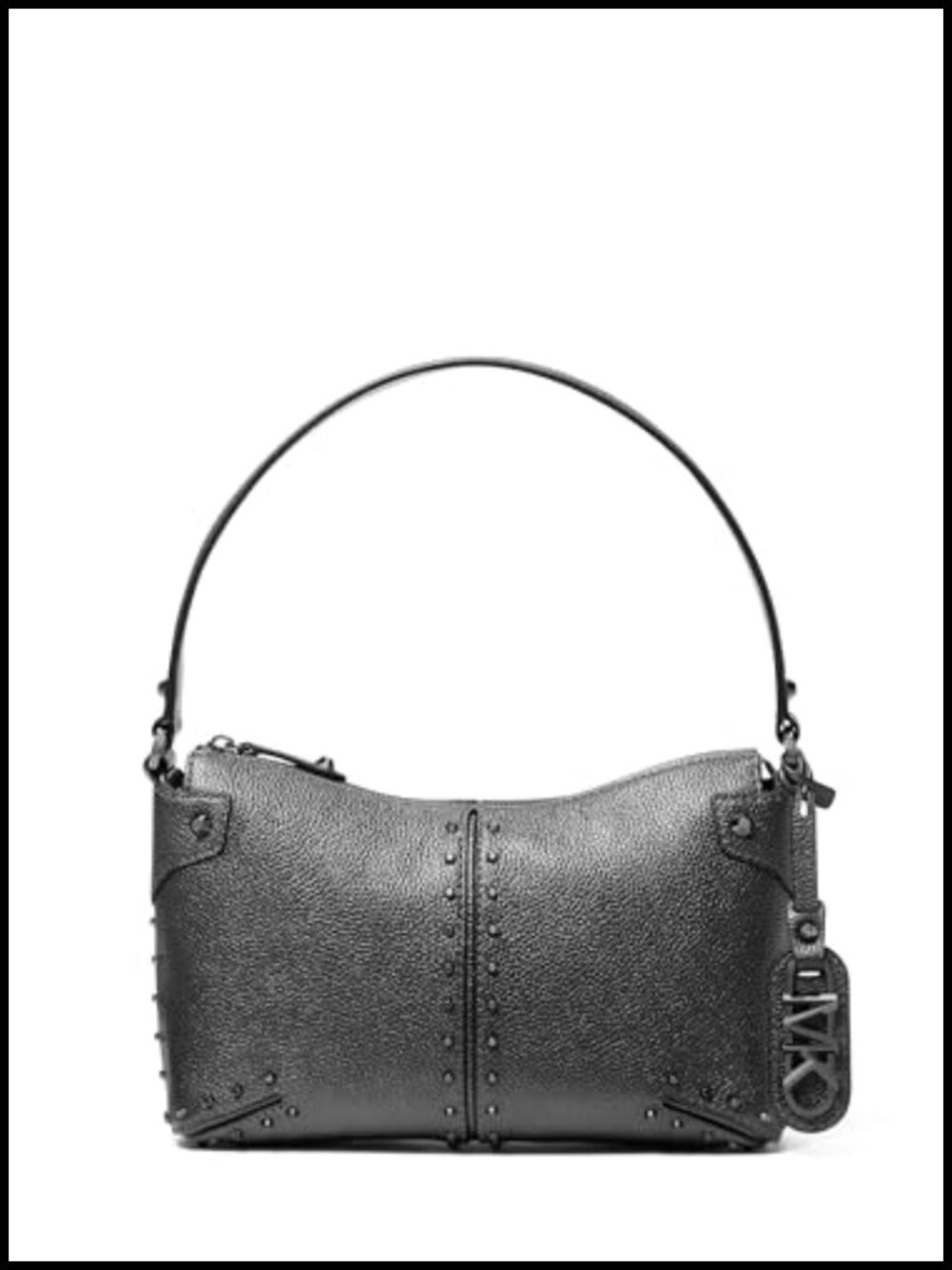 Studded Leather Satchel Handbag Shoulder Bag